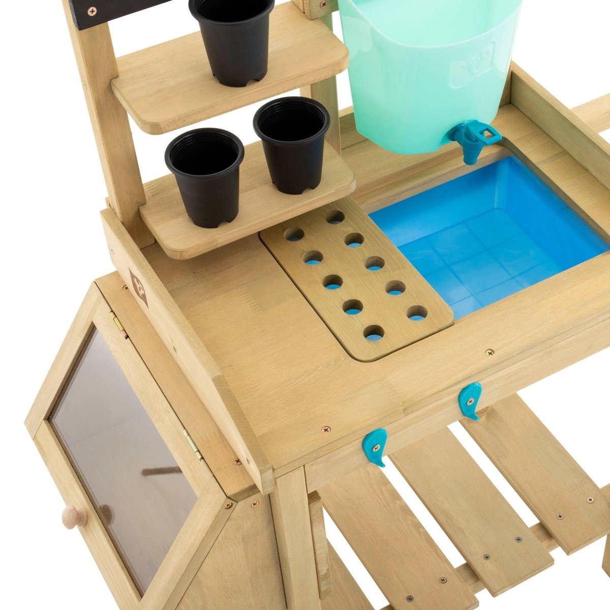 Table à rempoter mobile marron - bleu - noir, TP TOYS