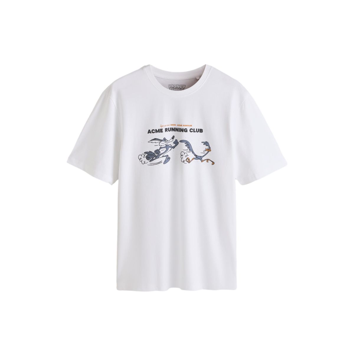 T-shirt de running à motif looney tunes blanc, NEXT
