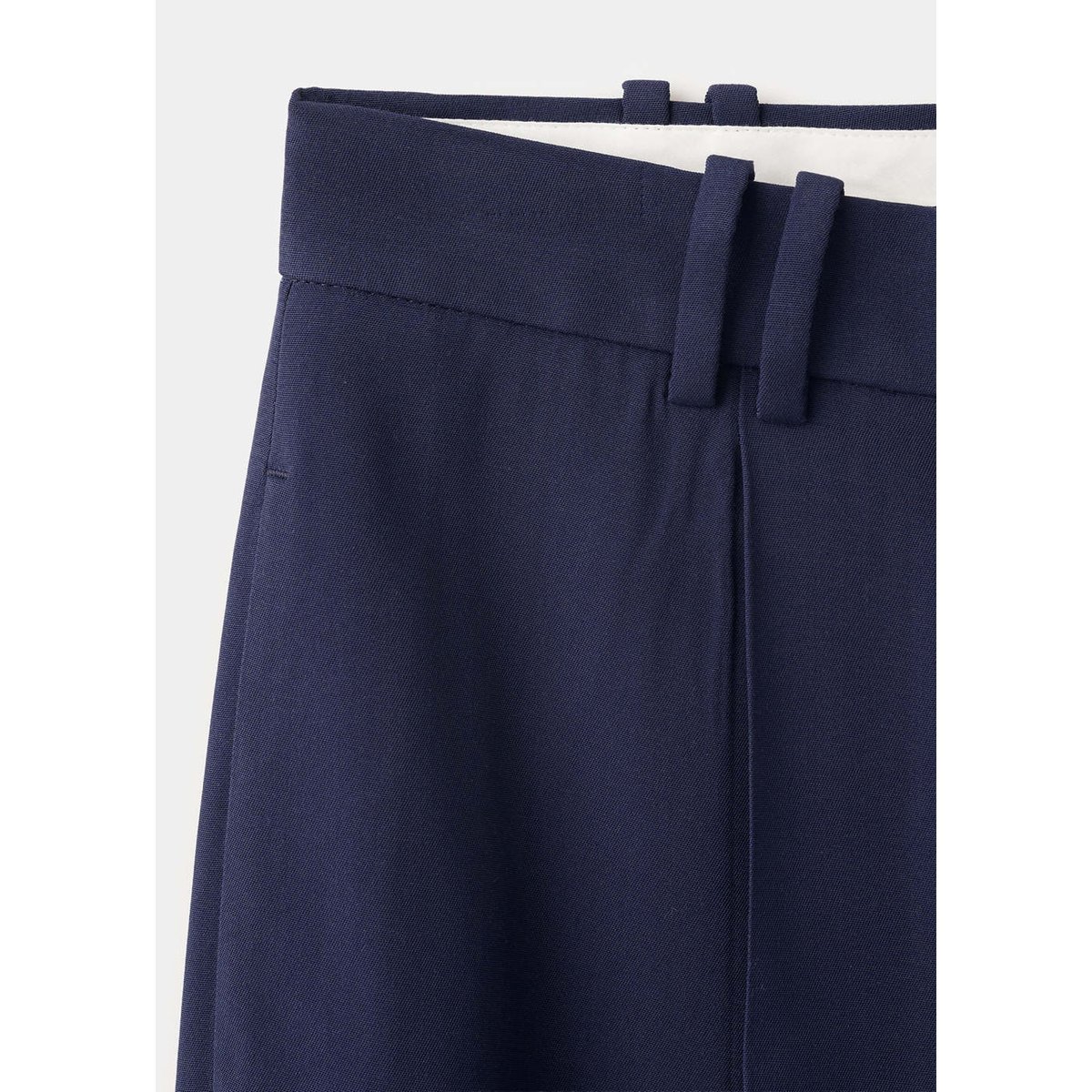 Pantalon droit pinces violet, MANGO