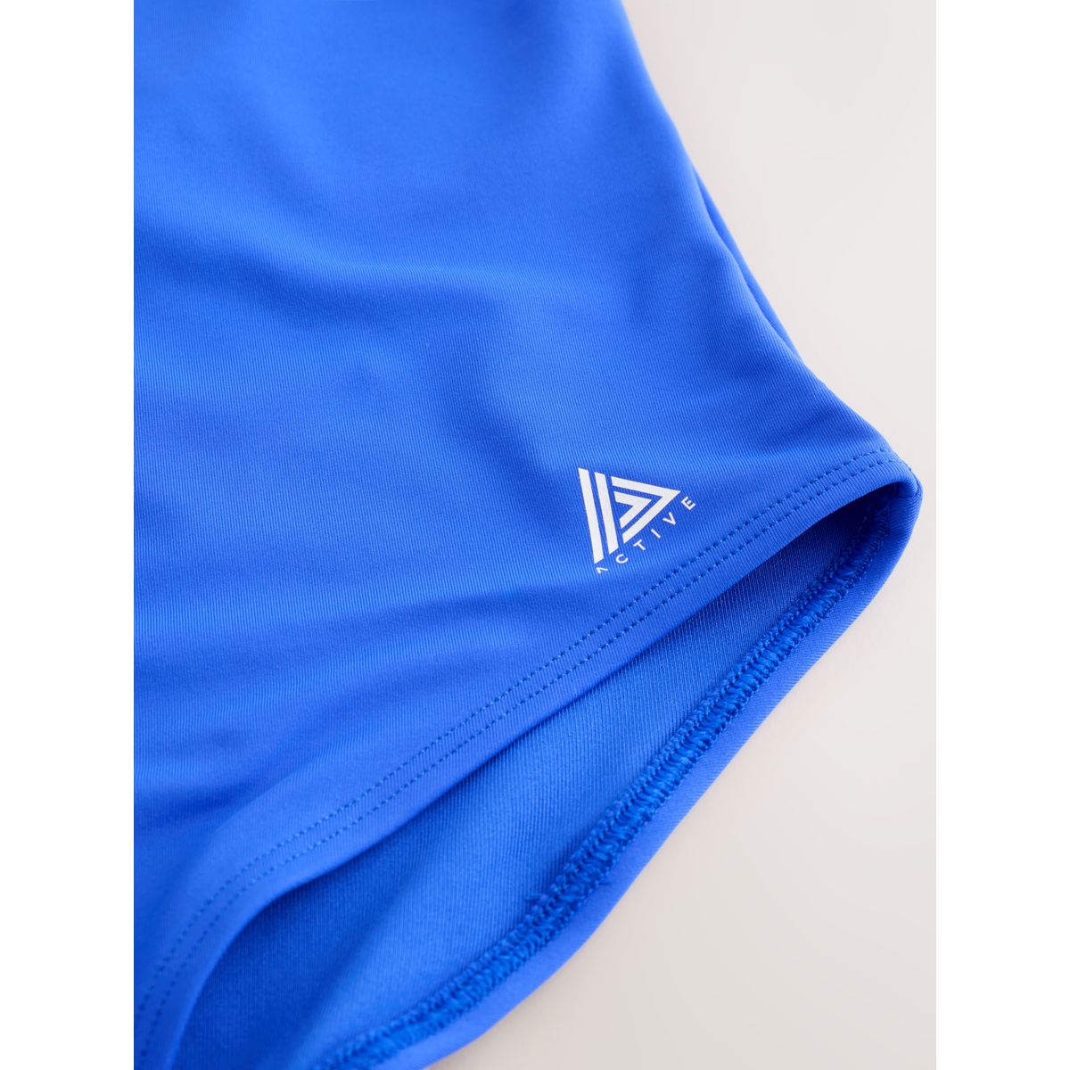 Maillot de bain à col montant effet sculptant bleu cobalt, NEXT