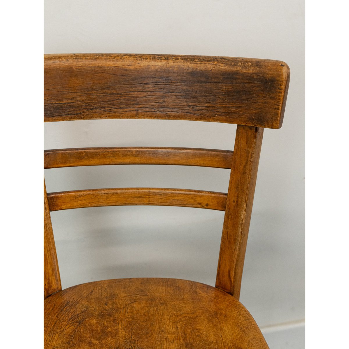 Lot de 6 chaises en bois Baumann Claude N°1359 - Bon état bois clair, DEBONGOUT