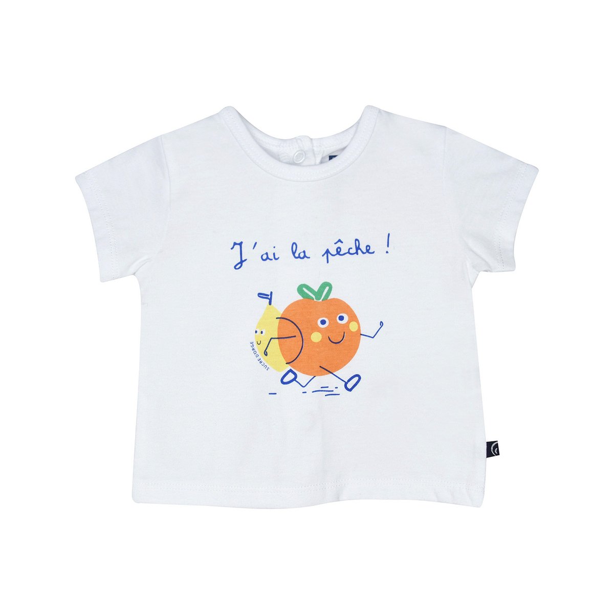 Tshirt short radjy manches courtes bebe blanc, SUCRE D'ORGE