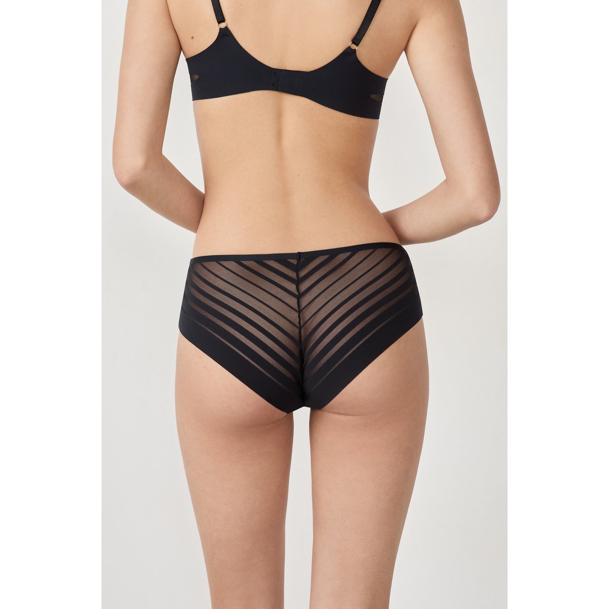 Shorty en microfibre satinée PURE ECLAT noir, ETAM