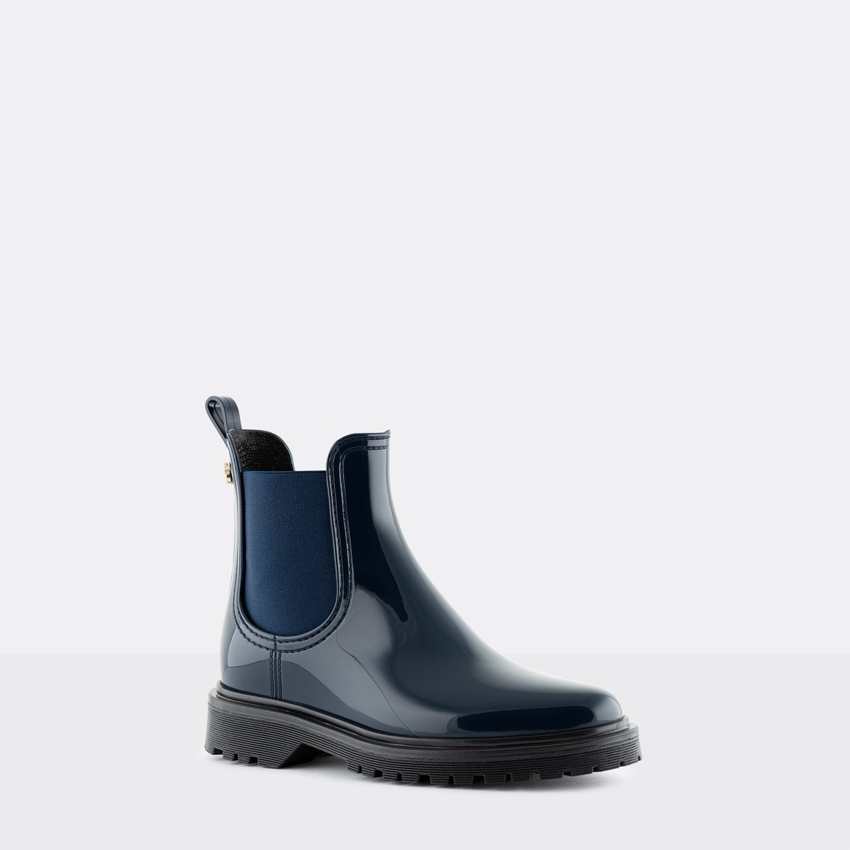 Boots de pluie vegan BLOCK bleu marine, LEMON JELLY