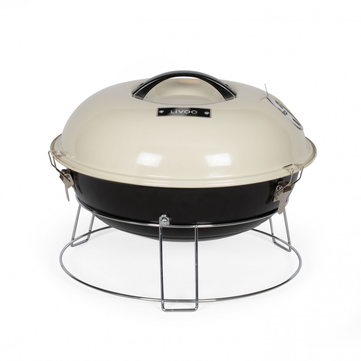 Barbecue à charbon portable couleur unique, LIVOO