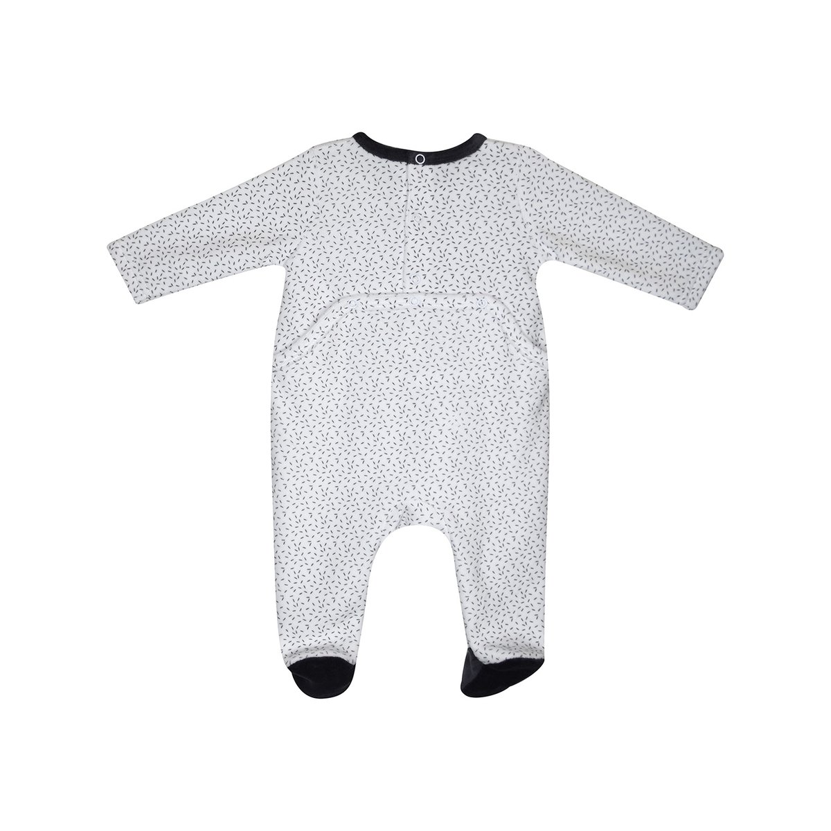 Dors bien majid velours rase pont dos bebe gris, SUCRE D'ORGE