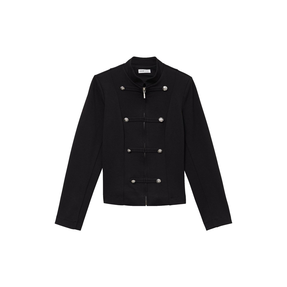 Veste ajustée manches longues noir, CACHE CACHE