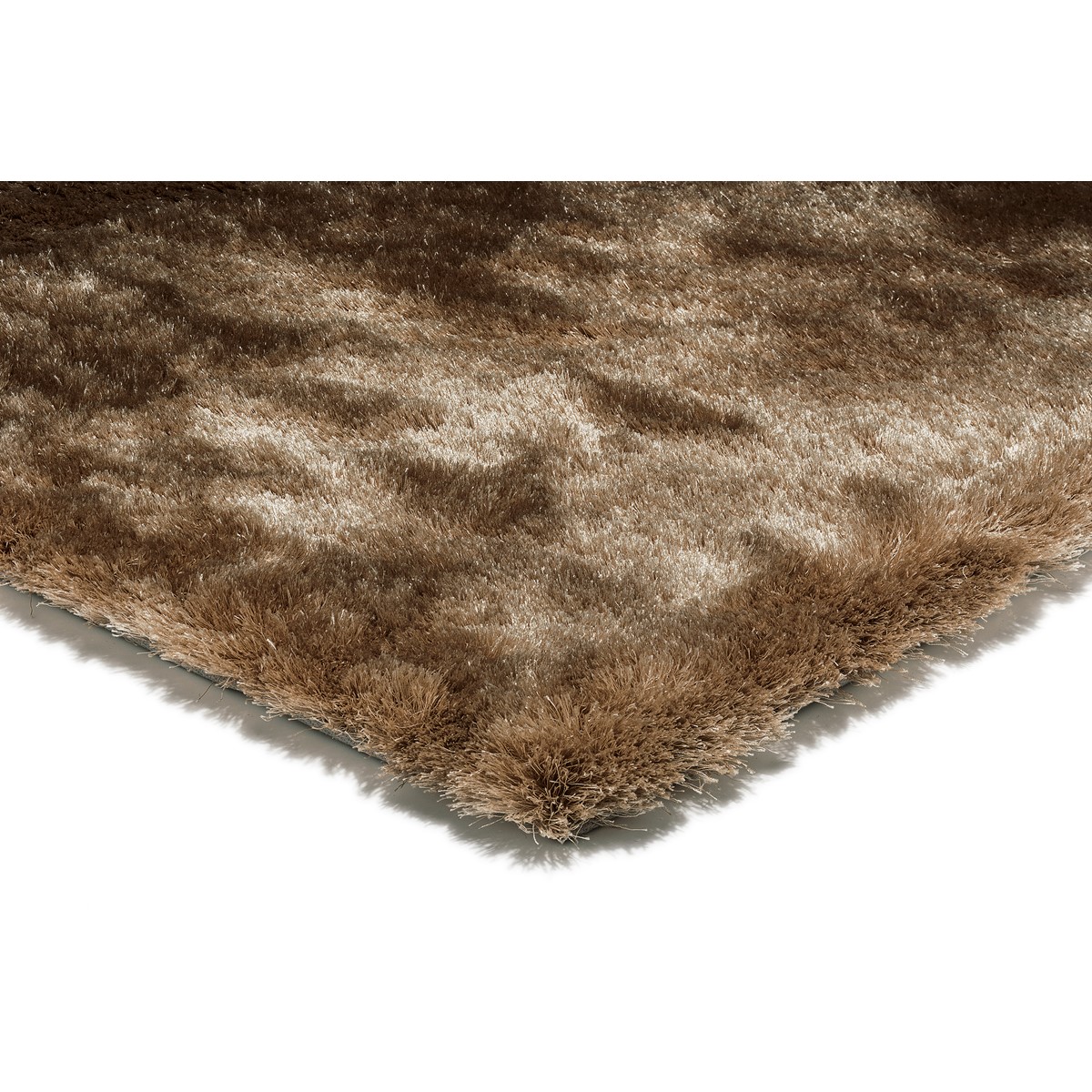 Tapis shaggy doux et coloré GOSSIP marron, NOVATREND