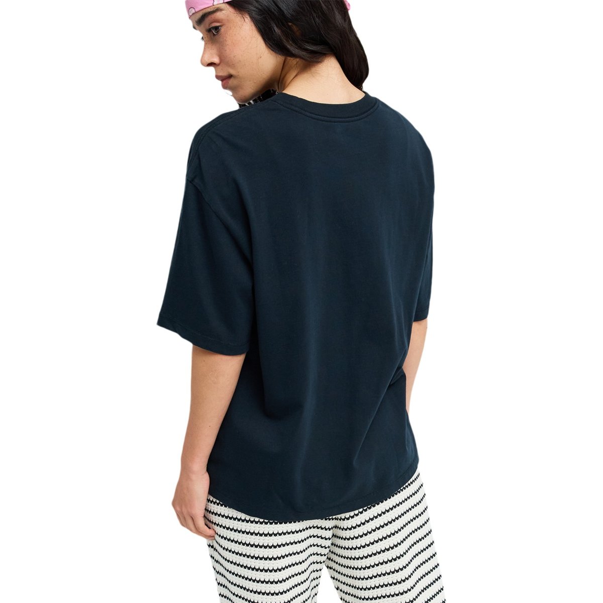 T-Shirt, manches courtes, col rond, Floral. noir anthracite, ROXY