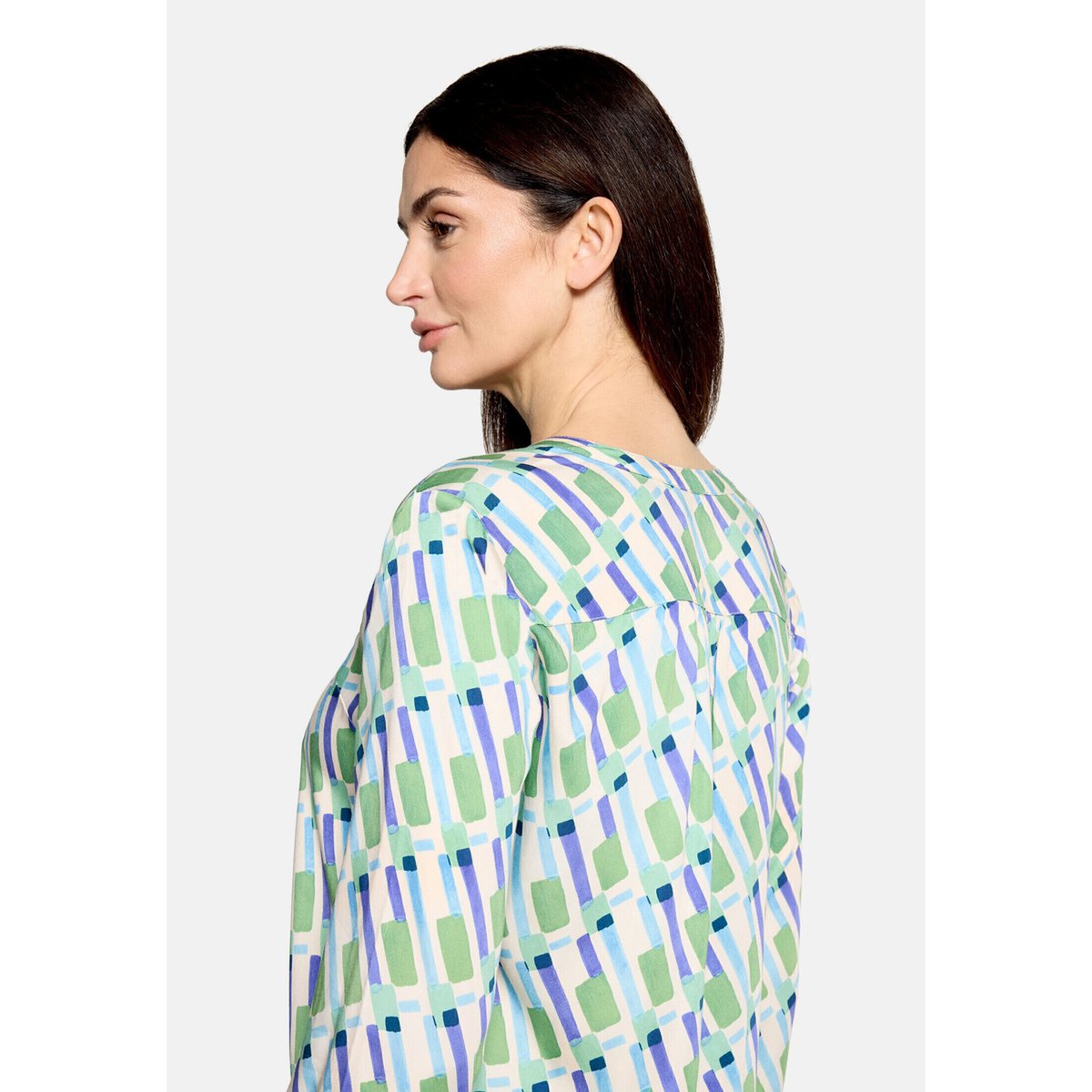 Blouse casual à boutons green/blue, CARTOON