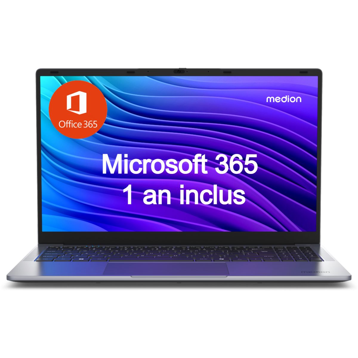 Ordinateur portable E15223 MD600044 14" Intel Celeron N4500 8 Go RAM DDR4 SSD 128 Go couleur unique, MEDION