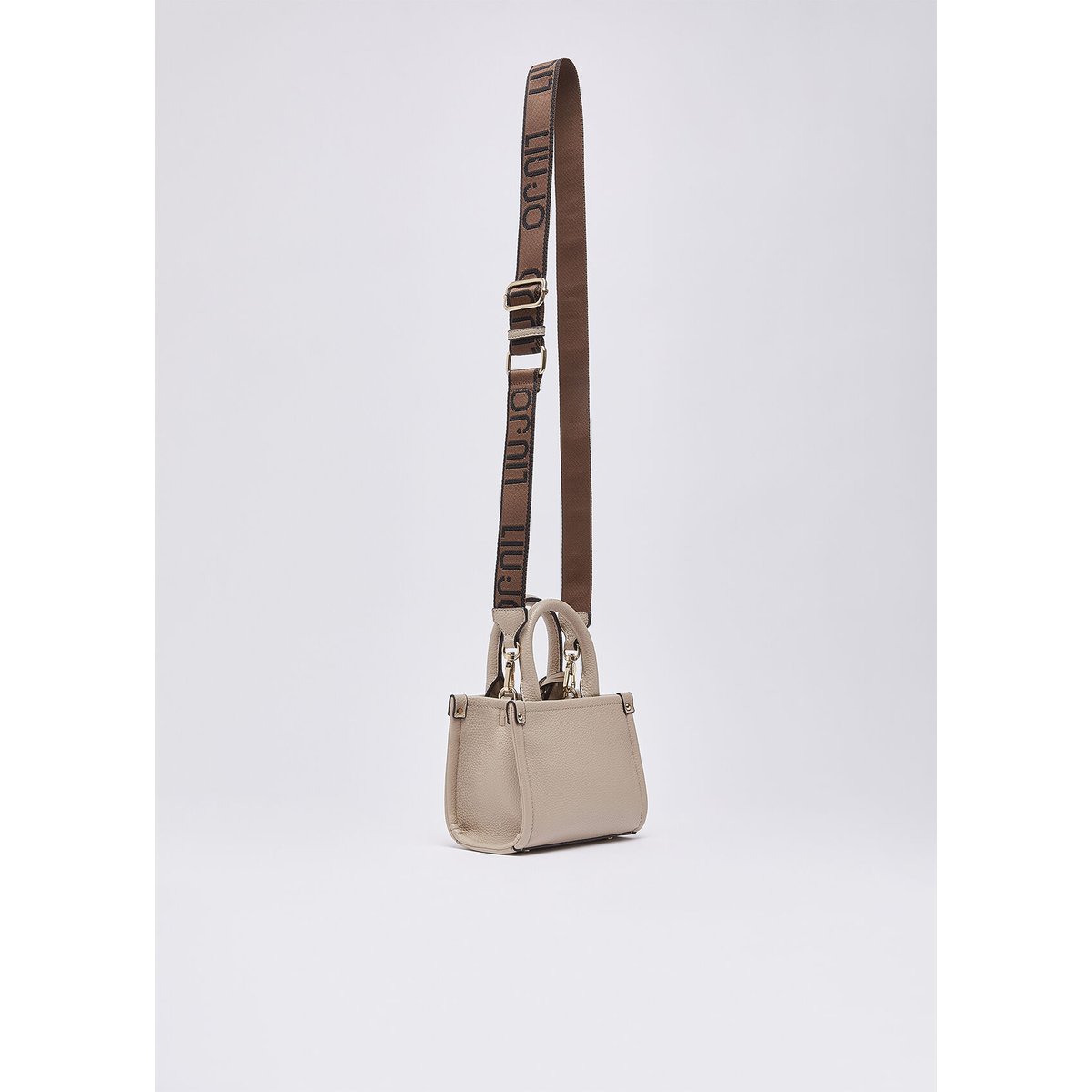 Mini sac avec bandoulière jacquard blanc, LIU JO