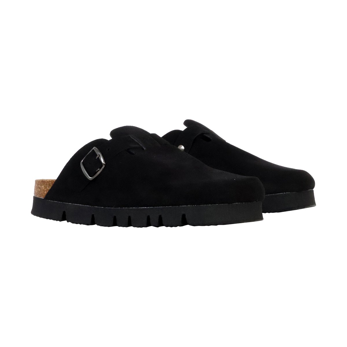 Mules Cuir Eden noir, THE DIVINE FACTORY