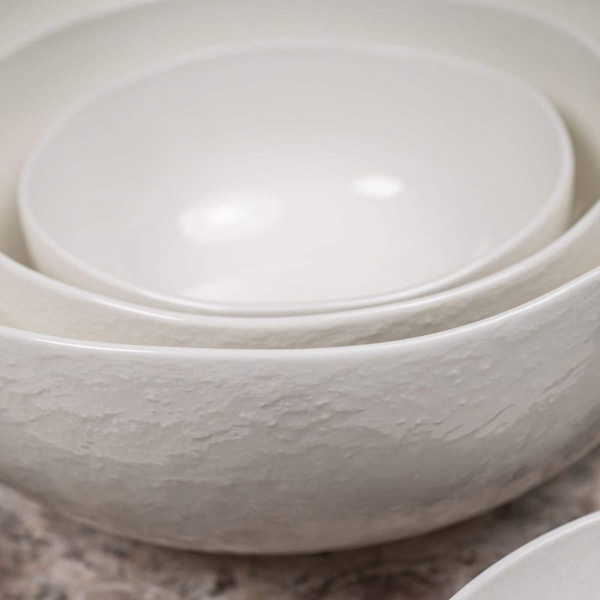 Saladier Ecume 18 cm blanc, TABLE PASSION
