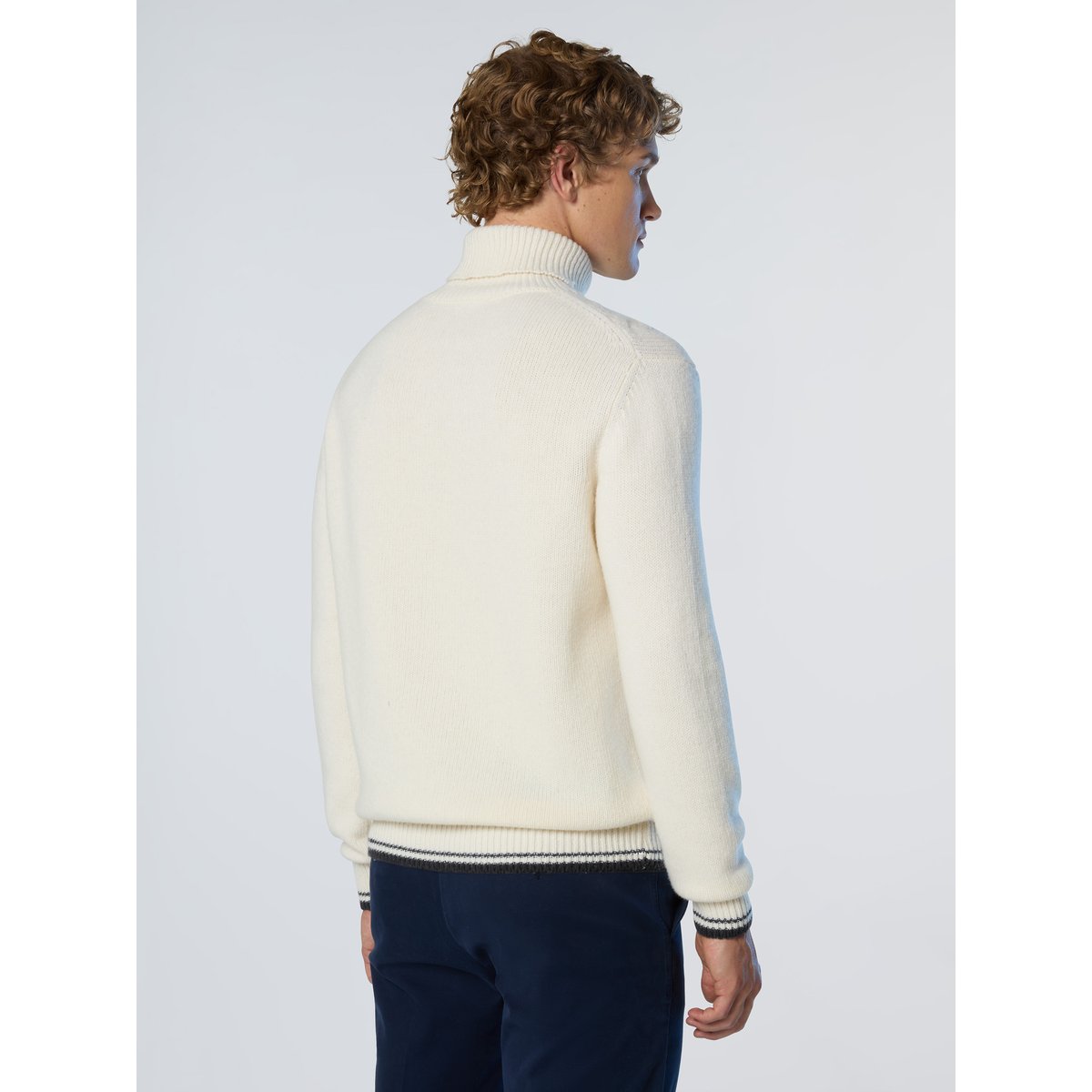 Pull en maille torsadée crème, NORTH SAILS