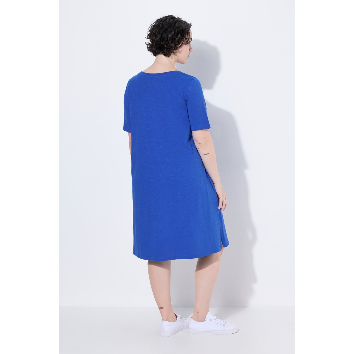 Robe en jersey avec poches, coupe évasée bleu azur, ULLA POPKEN