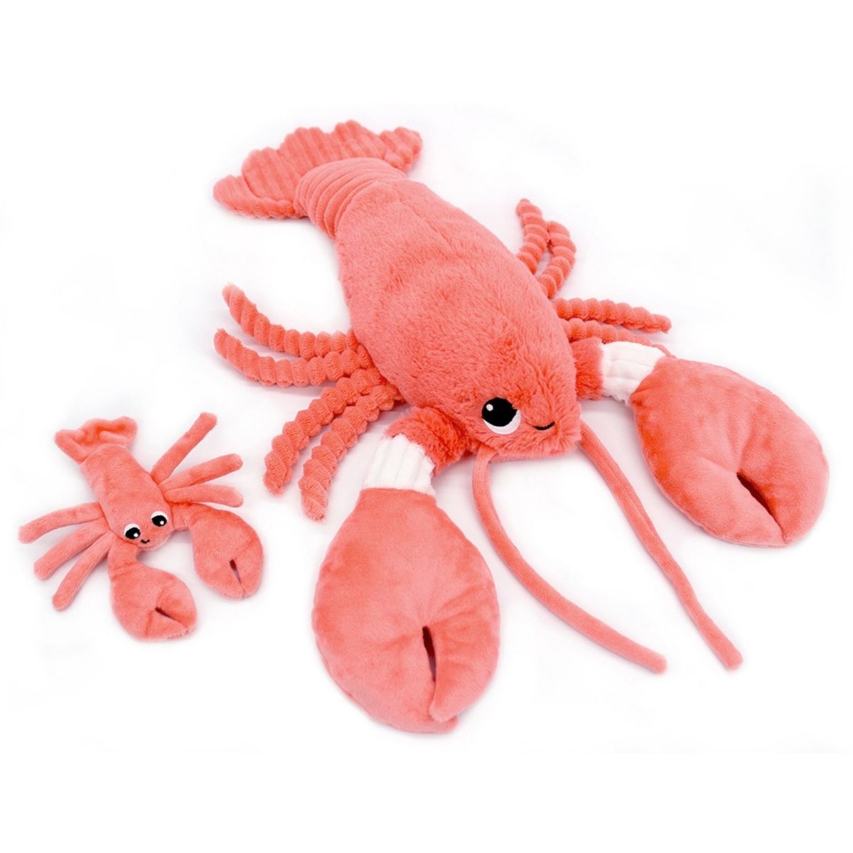 Peluche Iloveyou maman et bébé orange, noir, blanc, LES DEGLINGOS