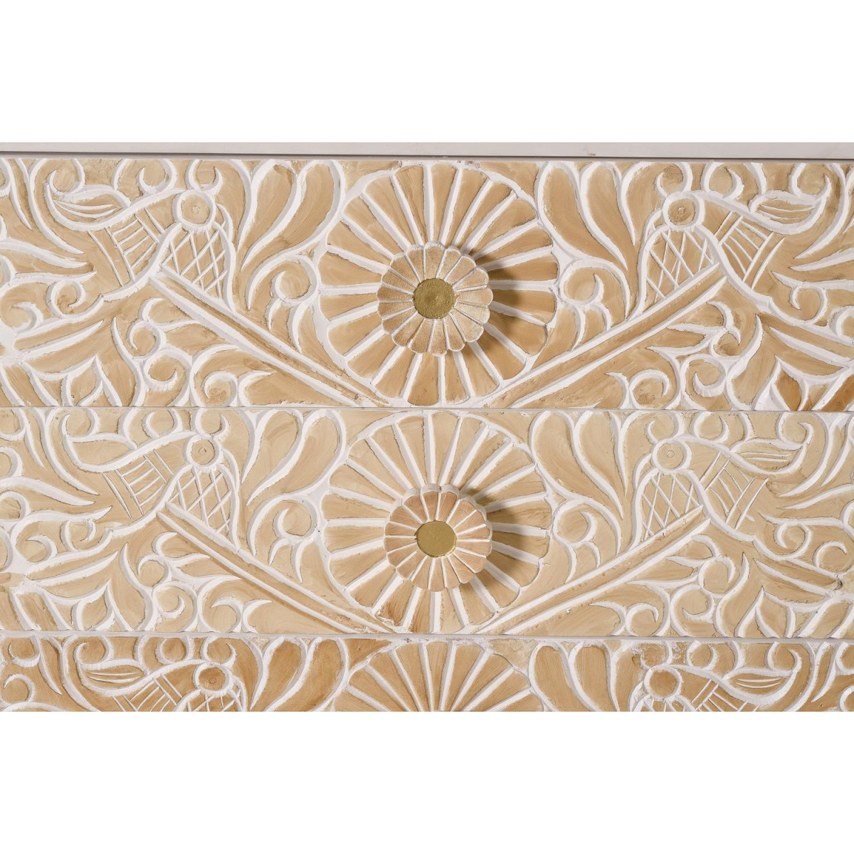 Bahut 6 tiroirs - CATALINA blanc, DECORATION D’AUTREFOIS
