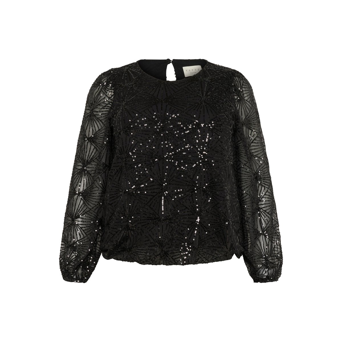 Blouse à manches longues noir black, KAFFE CURVE