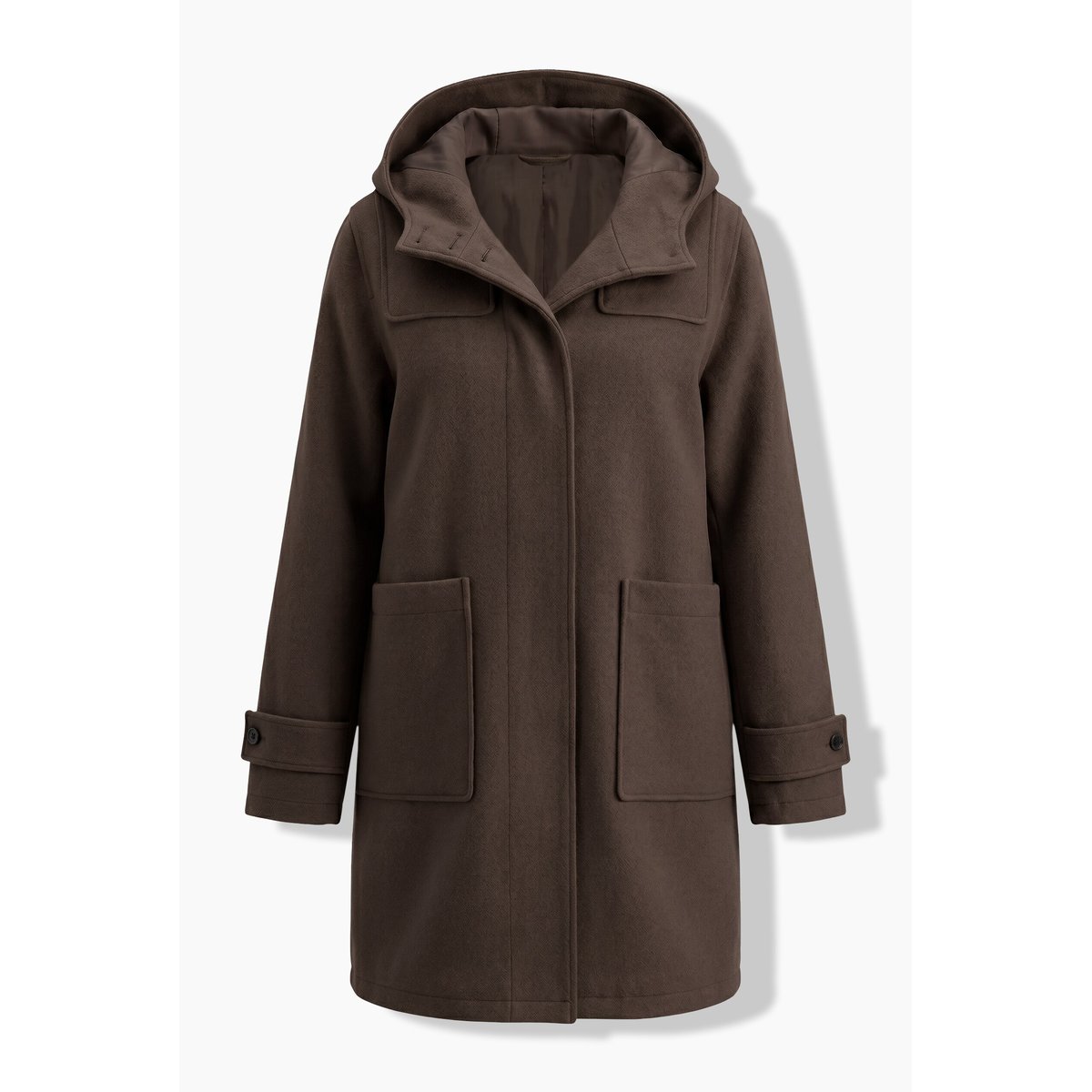 Duffle-coat, coupe évasée marron noisette, ULLA POPKEN
