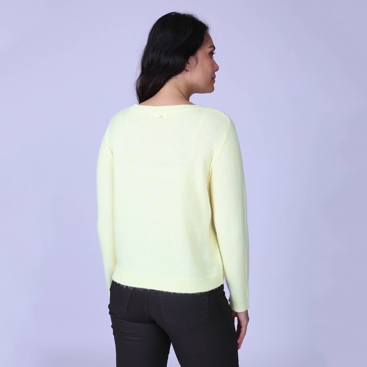 Pull doux Hilona jaune pale, MISE AU GREEN