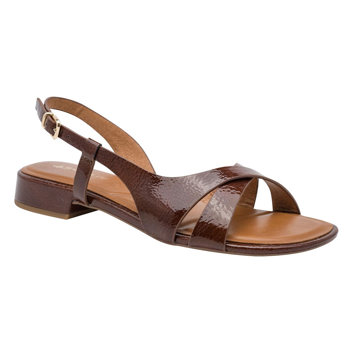 Sandales plates cognac, TAMARIS
