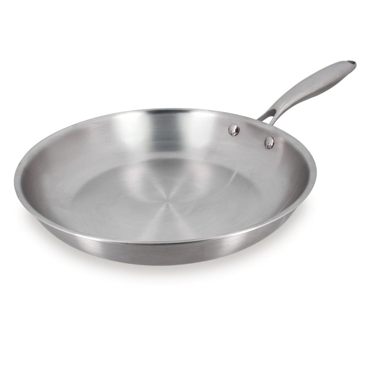Poêle 30cm en acier inoxydable, TRINOX inox, MENASTYL