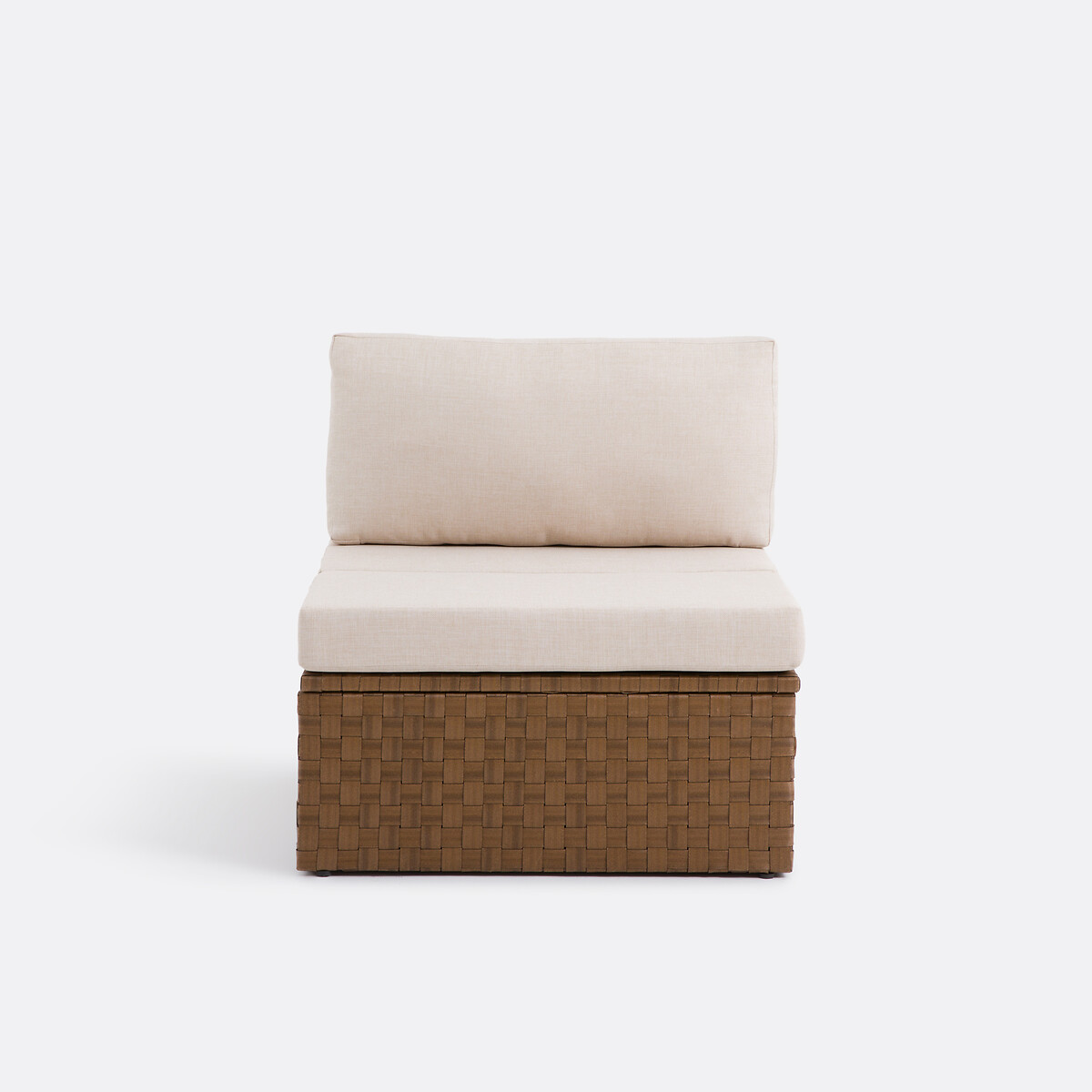 Fauteuil de jardin, en résine tressée, ALZÉNA brun, LA REDOUTE INTERIEURS