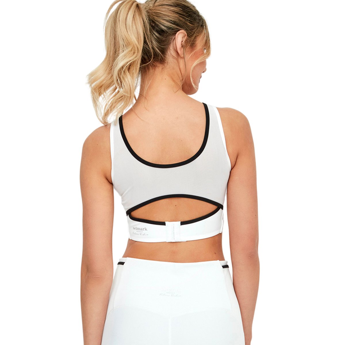 Brassière soutien-gorge de sport coques amovibles TECH ST8 blanc, SELMARK