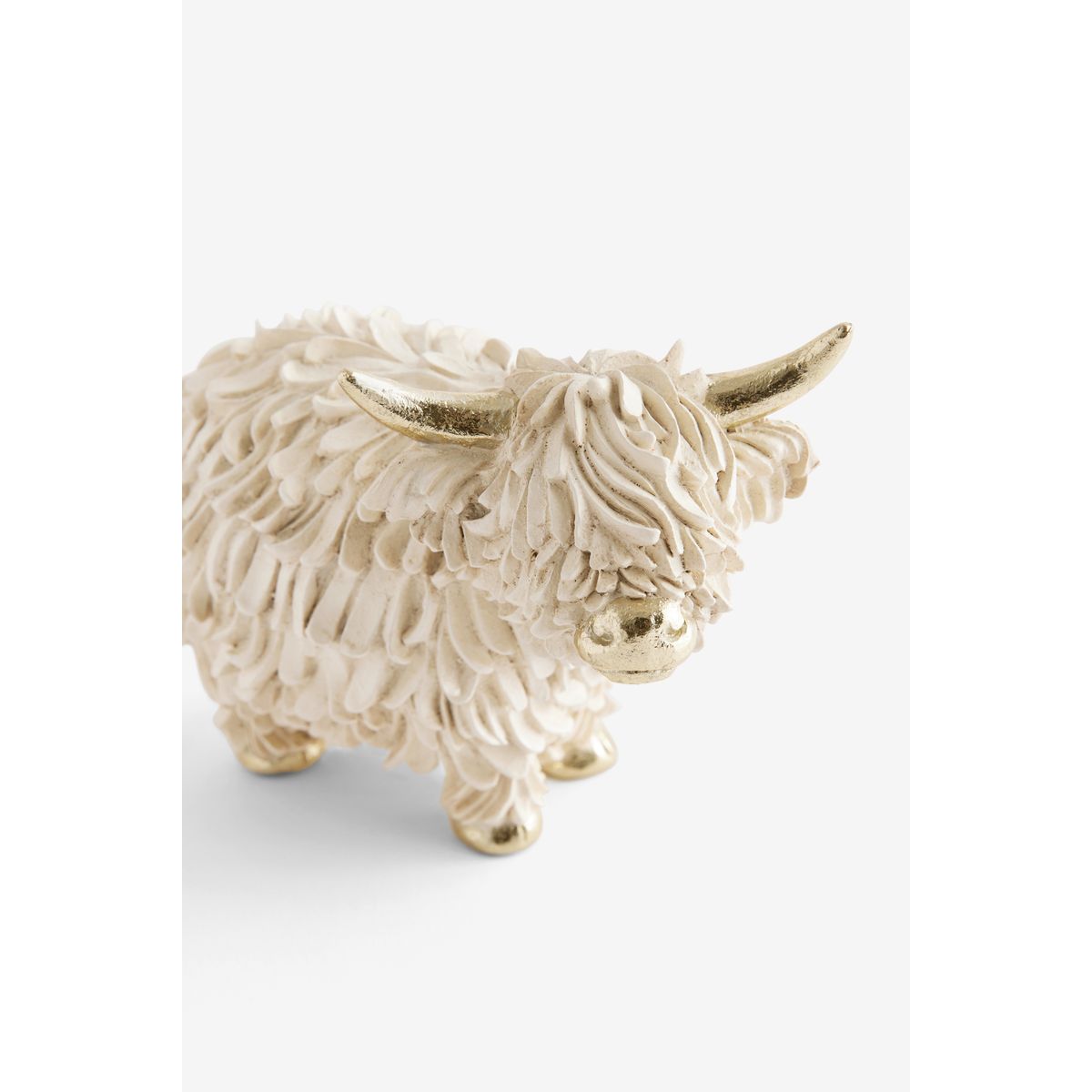 Décoration hamish, vache des highlands crème/or, NEXT