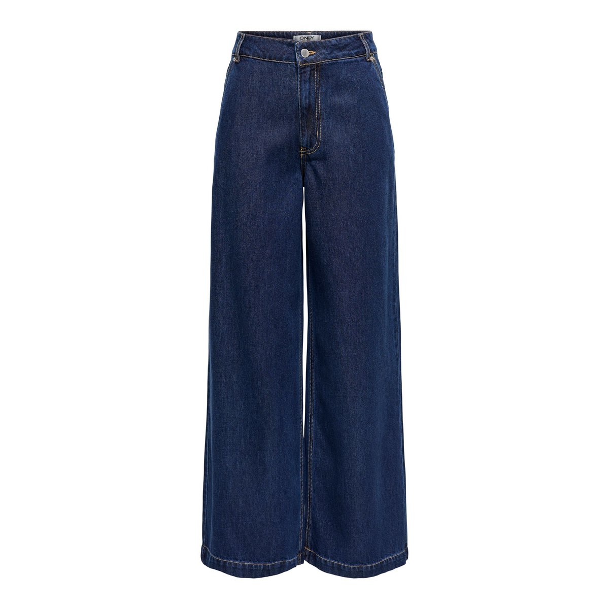 Jean À Jambe Large dark blue denim 1, ONLY