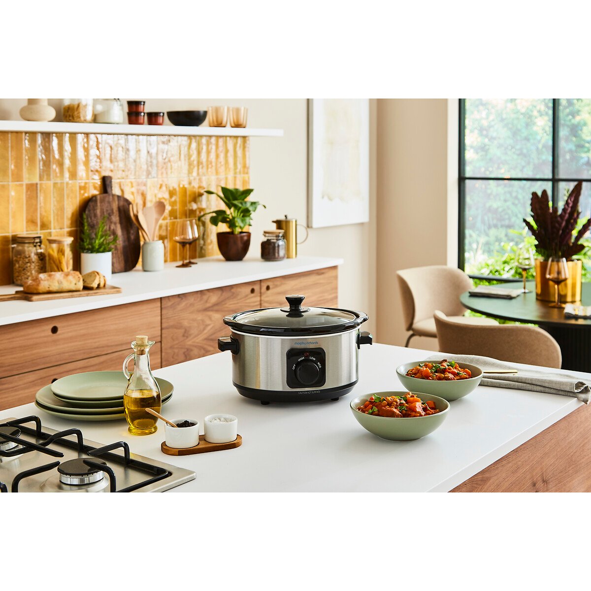 Stainless Steel 3.5L Slow Cooker - 460017 silver-coloured, MORPHY RICHARDS
