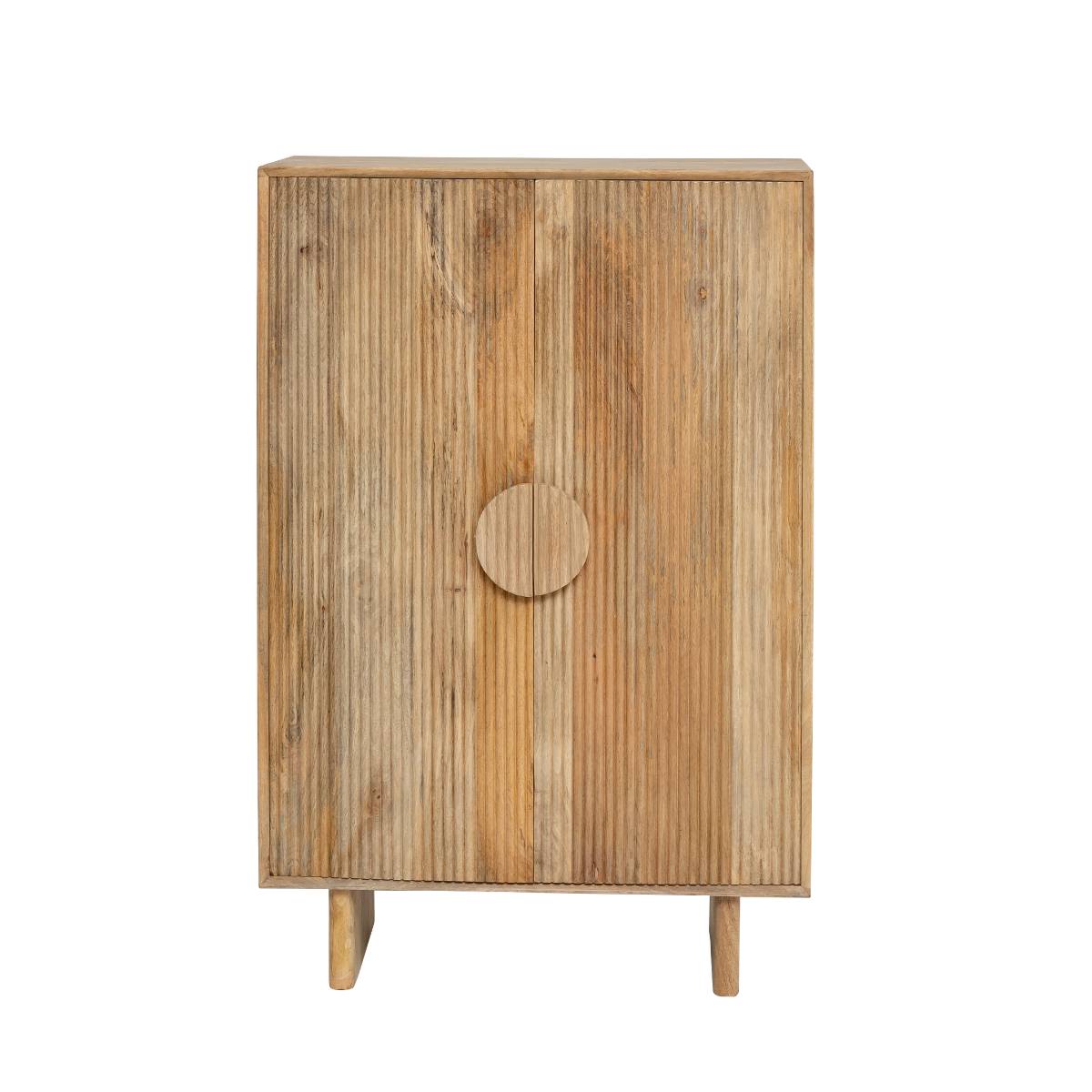 Armoire en bois de manguier EWAN bois clair, MADE IN MEUBLES 
