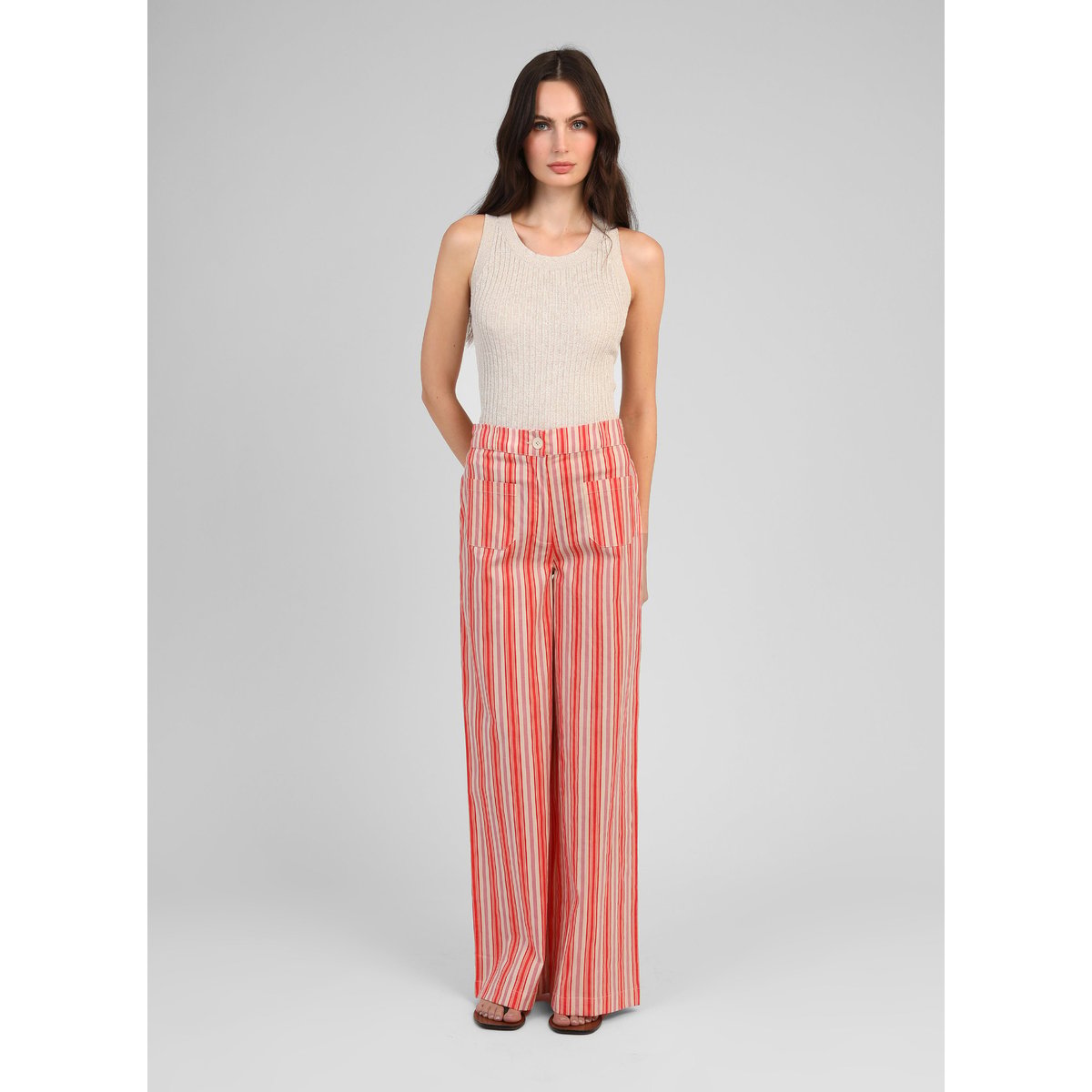 Pantalon ROSINA rouge, AN'GE