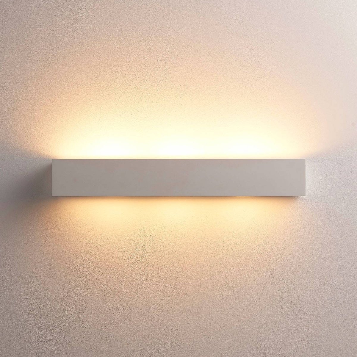 Applique en plâtre moderne, Tjada blanc, LINDBY