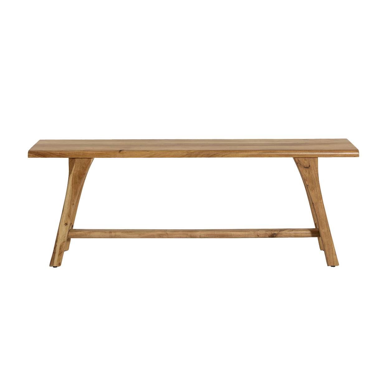 Banc en bois d'acacia ORANE bois clair, MADE IN MEUBLES