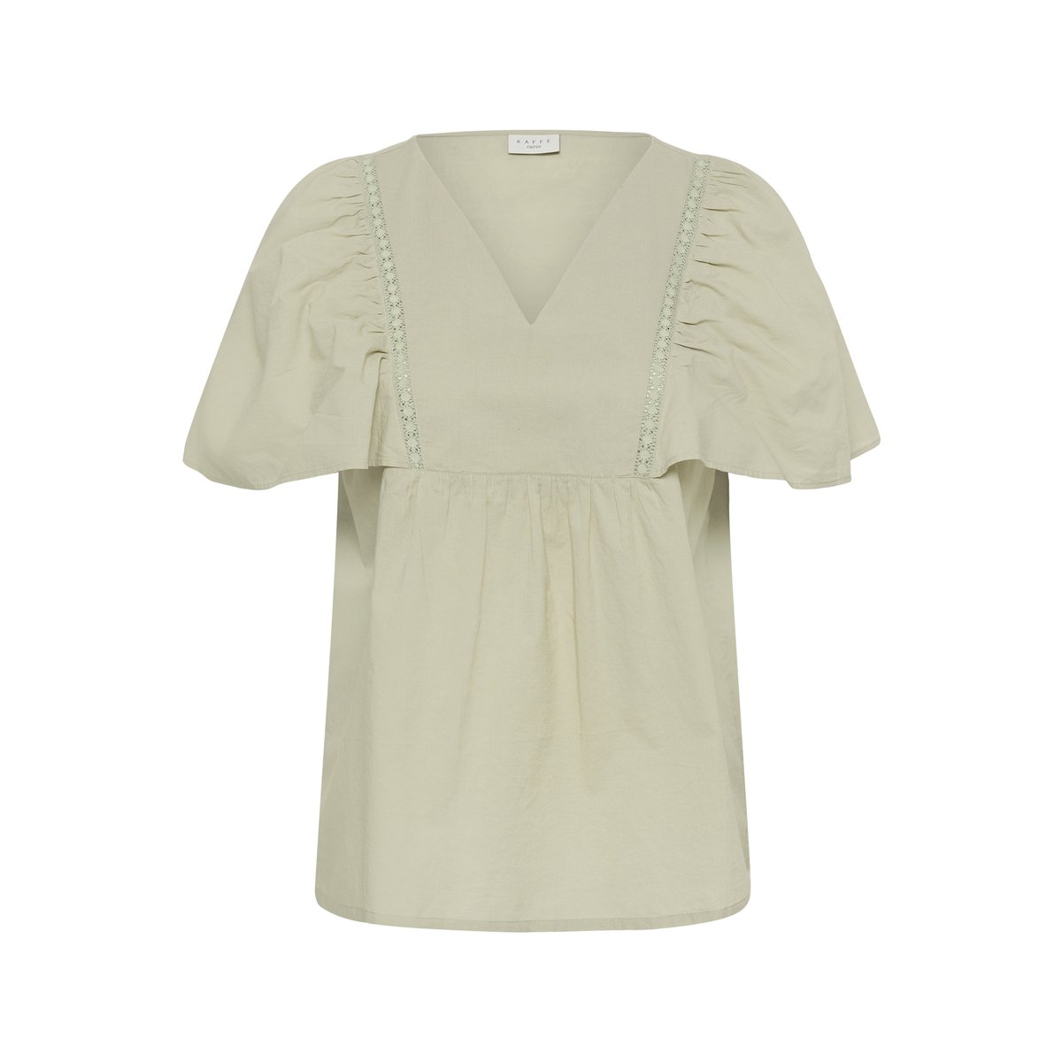 Blouse à manches courtes vert seagrass, KAFFE CURVE