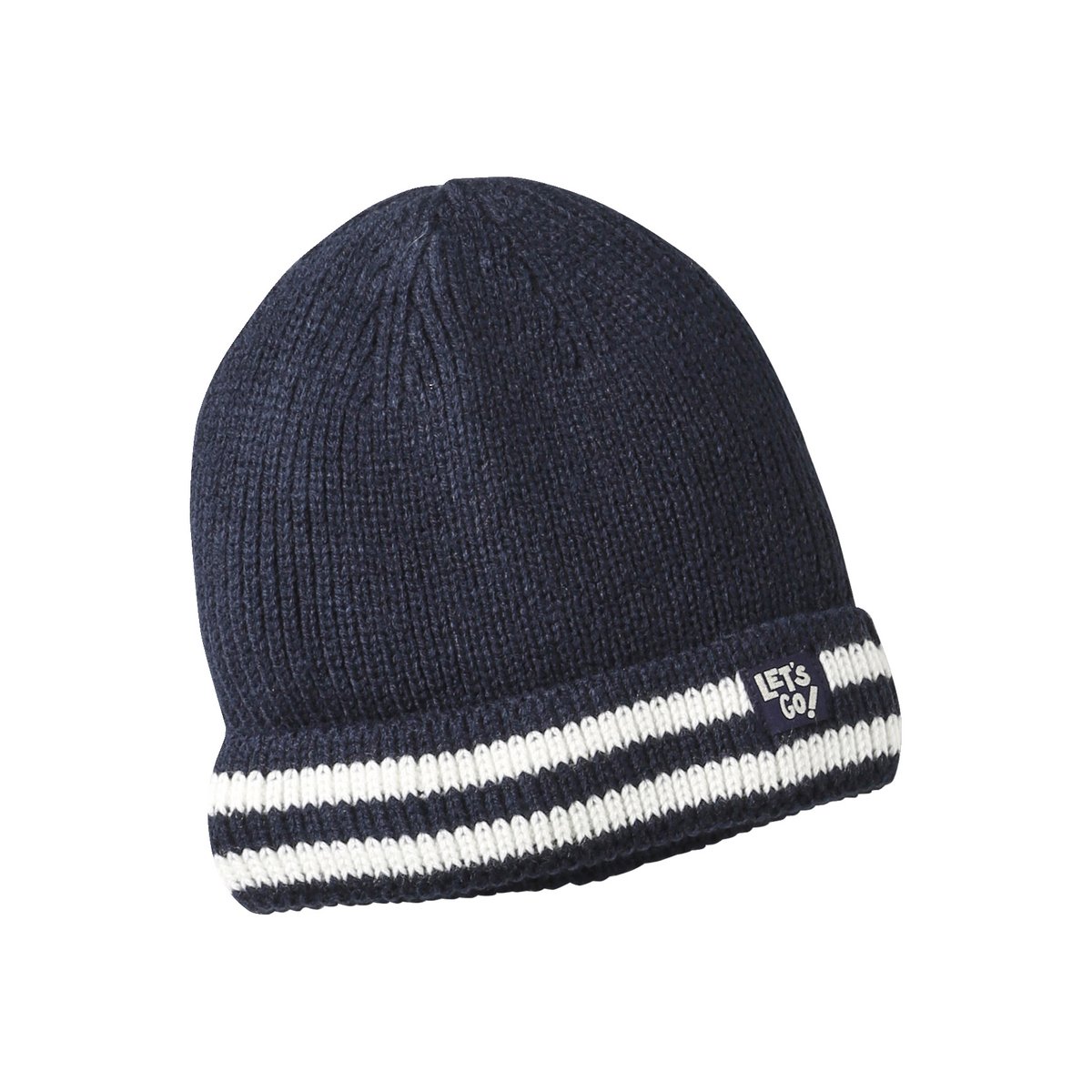 Ensemble bonnet, snood et gants bleu nuit, VERTBAUDET