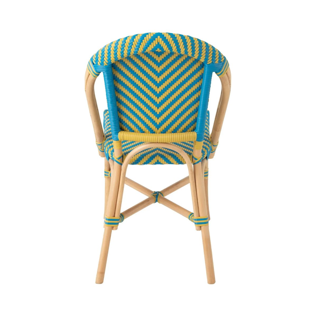 Chaises bistrot tressées (lot de 2) - MONTMARTRE jaune, HELLIN, DEPUIS 1862