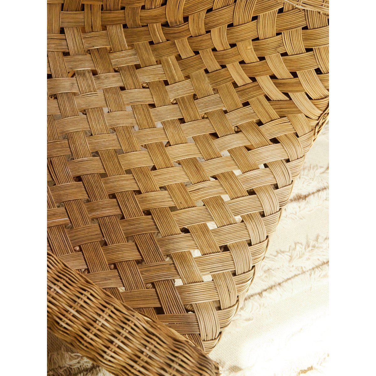 Fauteuil en osier Ernest N°1033 - Bon état bois clair, DEBONGOUT