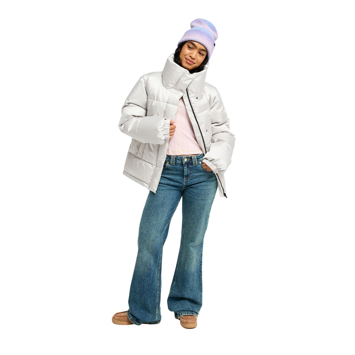 Jean denim loose FLIPSIDE FLARE. bleu surf wash sandy, ROXY