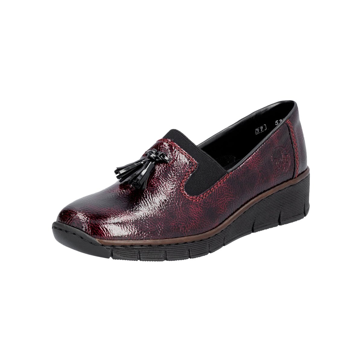 Mocassin à Enfiler Softlack rouge, RIEKER