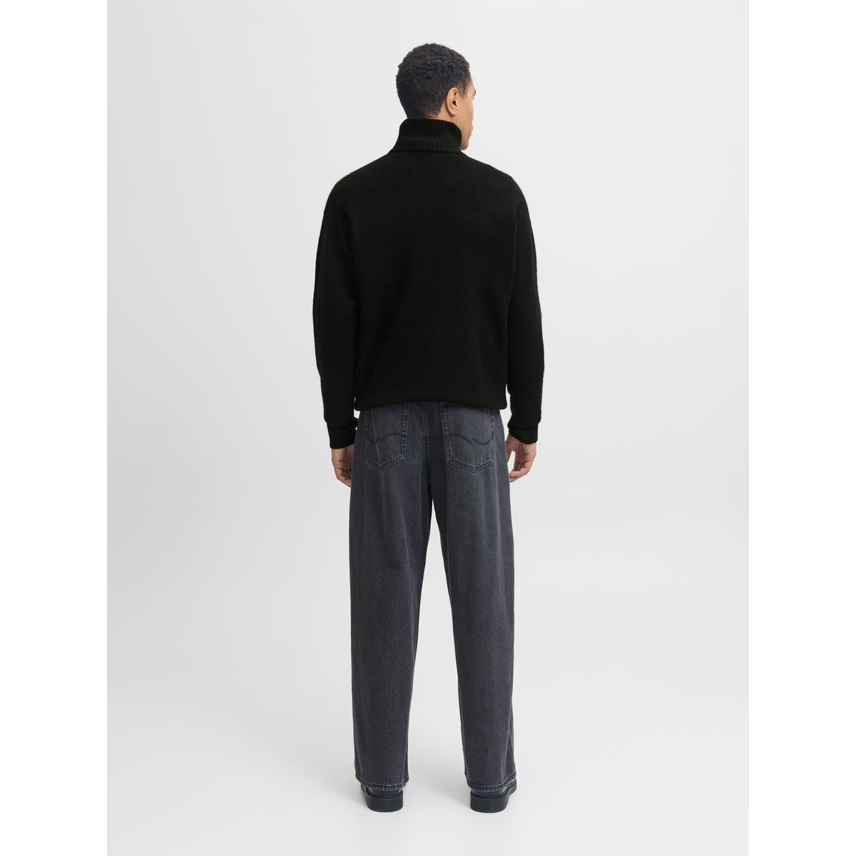 Sweat À Mi-Fermeture Éclair noire - black, JACK & JONES
