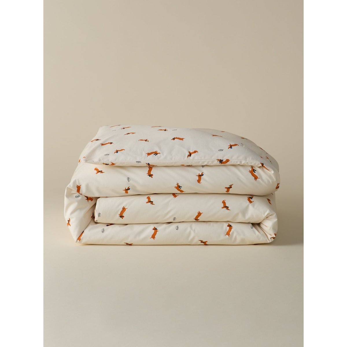 Housse de couette percale de coton "Loki" chocolat, CYRILLUS
