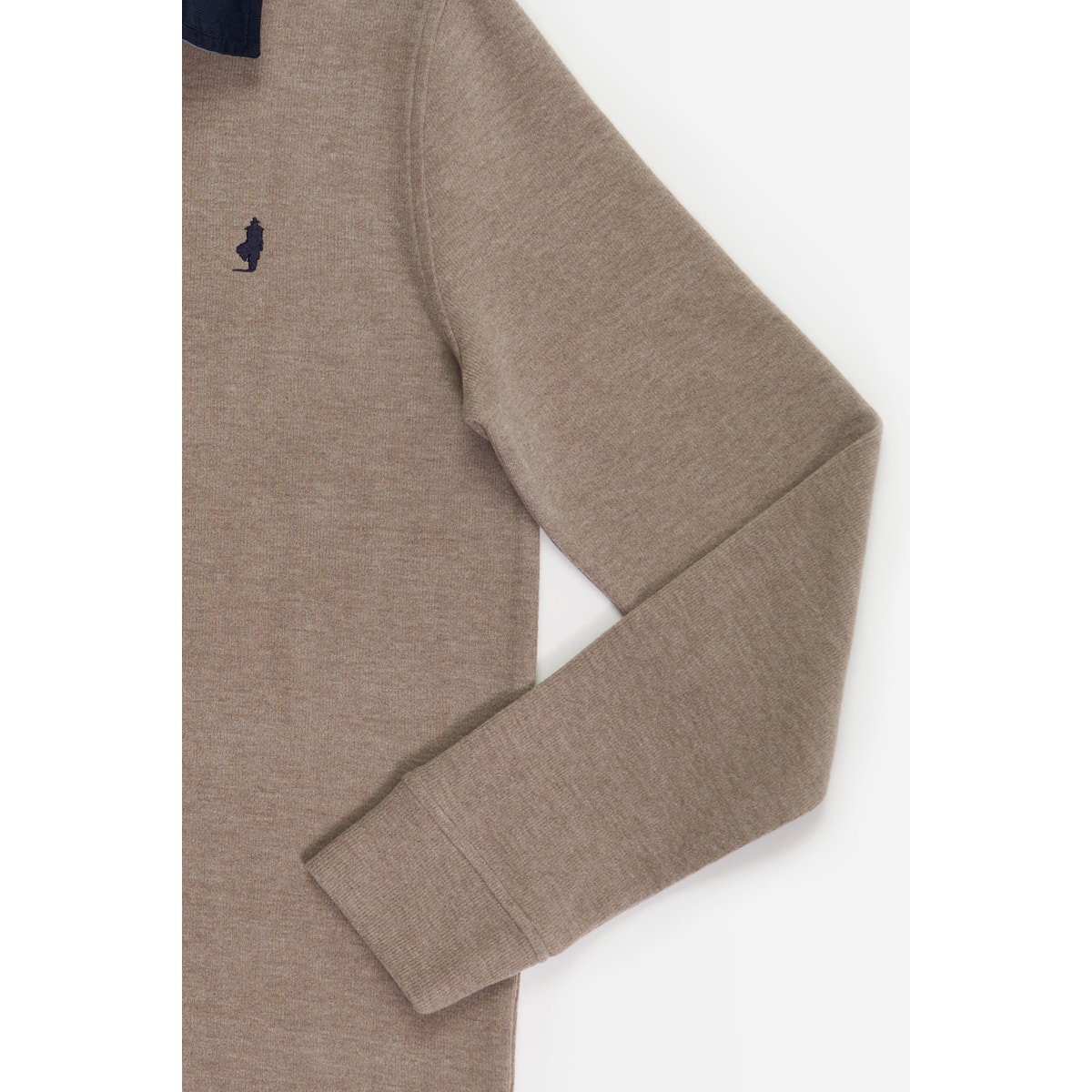 Polo manches longues chaud beige, MCS