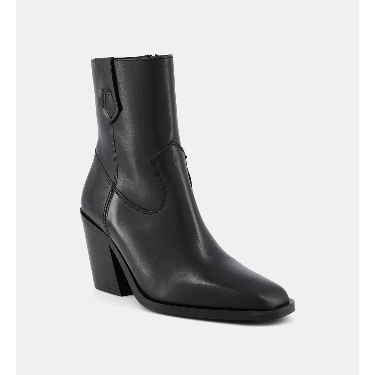 Bottines western chloé cuir noir, GALERIES LAFAYETTE