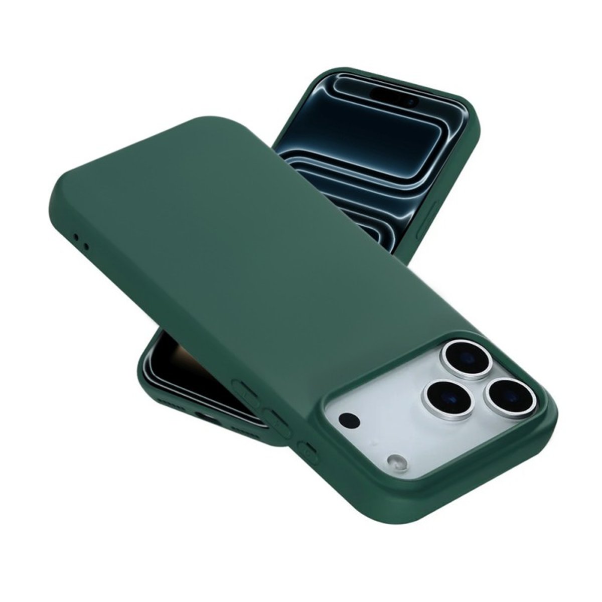 Coque iPhone 17 Pro Max antichoc + 2 vitres vert, EVETANE