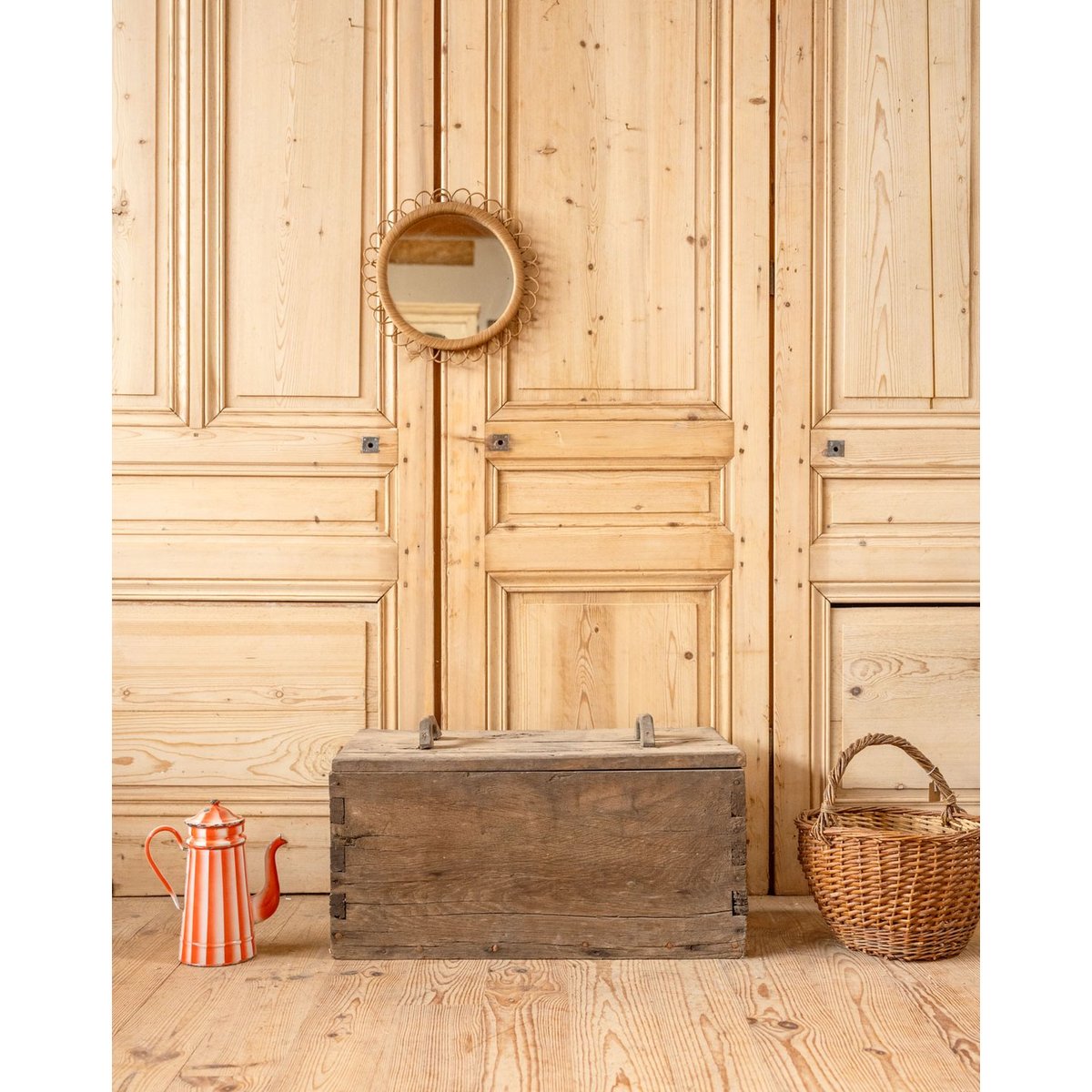 Coffre en bois Lucien N°166 - Bon état bois foncé, DEBONGOUT