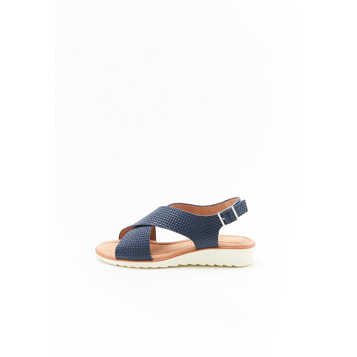 Sandales brides croisées Amortyl bleu marine, DAMART