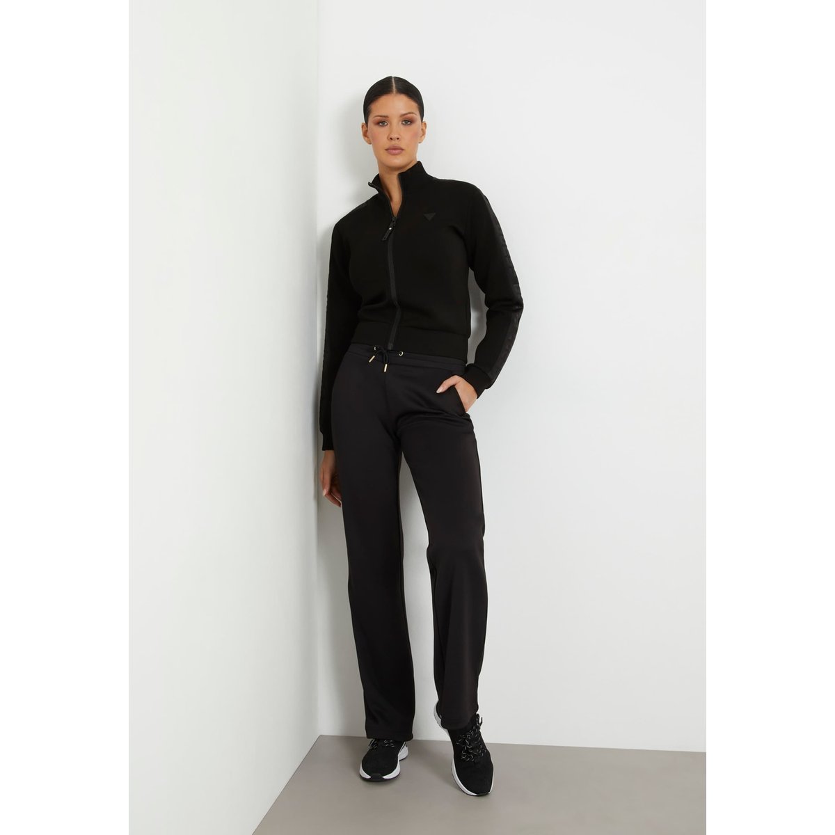 Sweat-Shirt À Bande Logo Sur Le Côté noir multi, GUESS